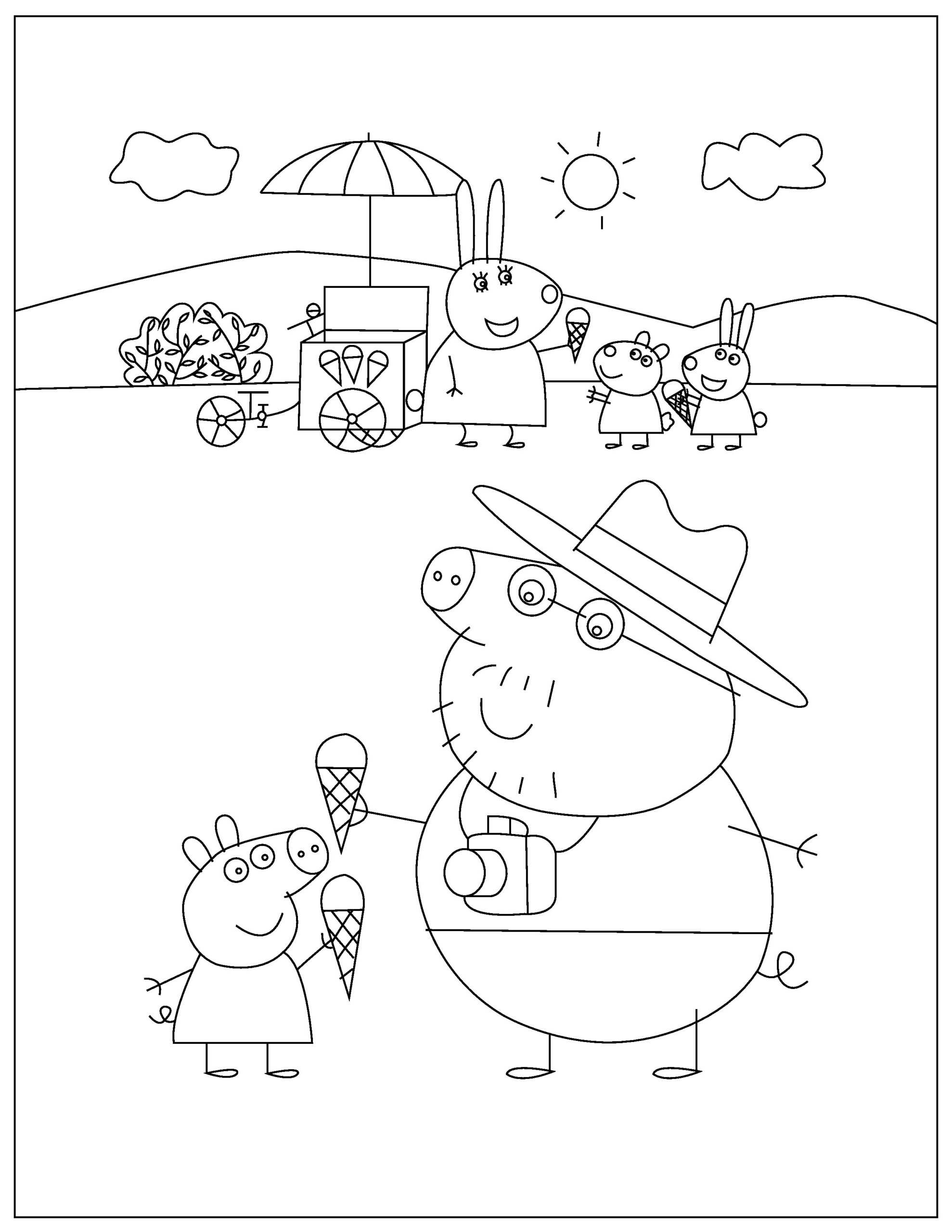 109 Peppa Pig Coloring Pages Printable 15