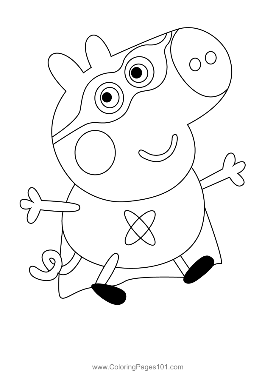 109 Peppa Pig Coloring Pages Printable 29