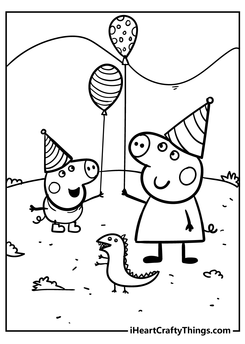 109 Peppa Pig Coloring Pages Printable 3