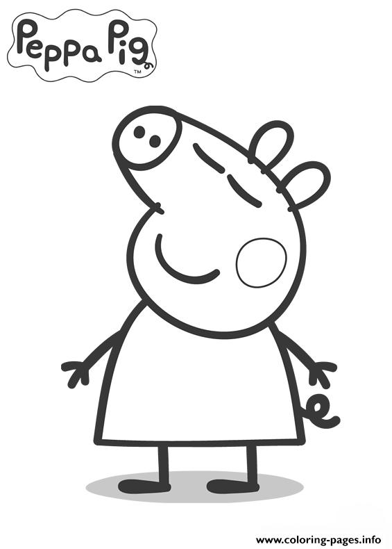 109 Peppa Pig Coloring Pages Printable 35