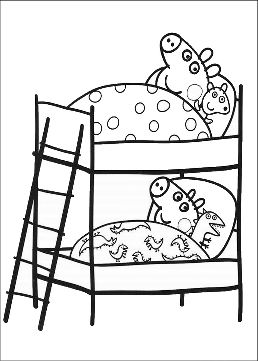 109 Peppa Pig Coloring Pages Printable 4