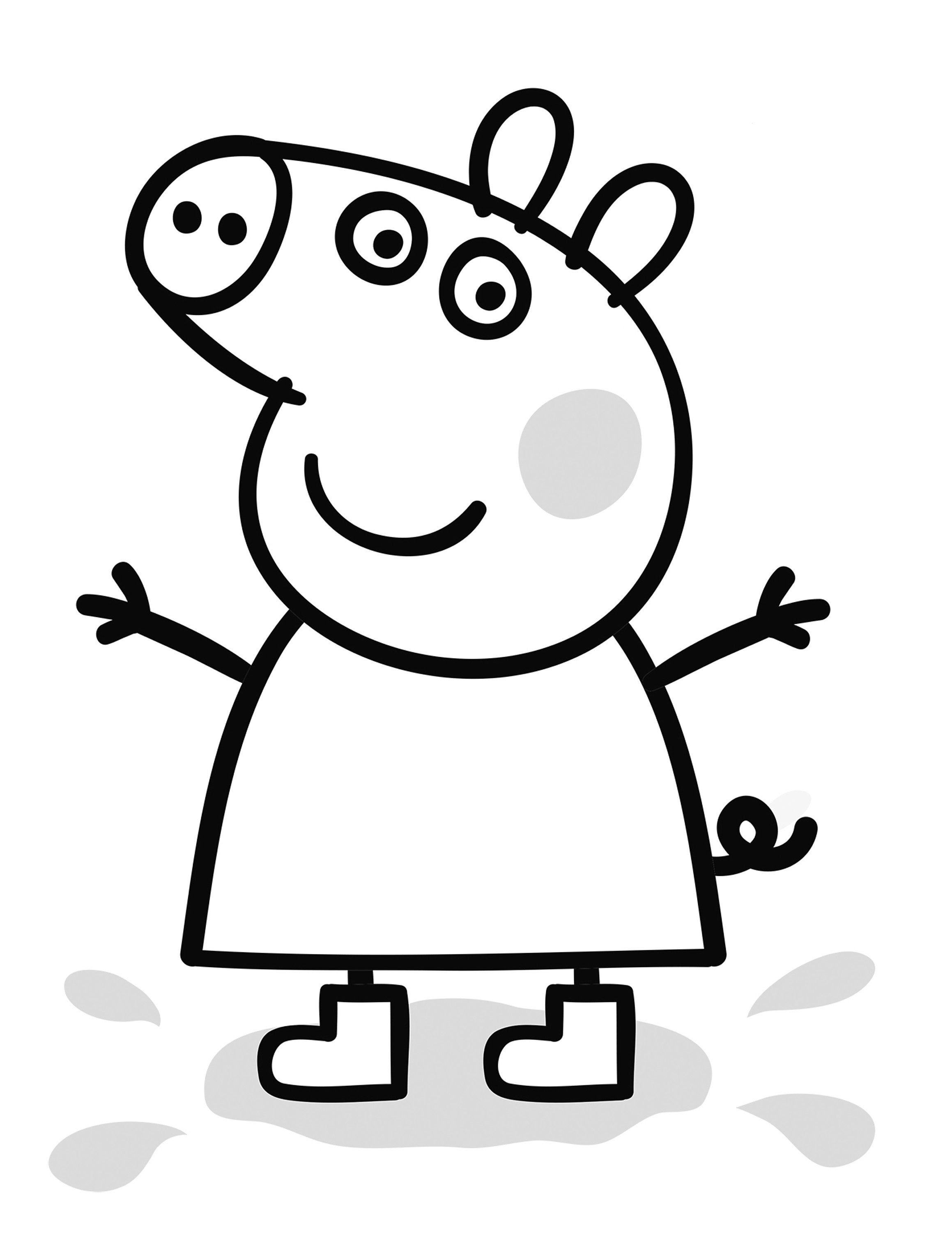 109 Peppa Pig Coloring Pages Printable 40