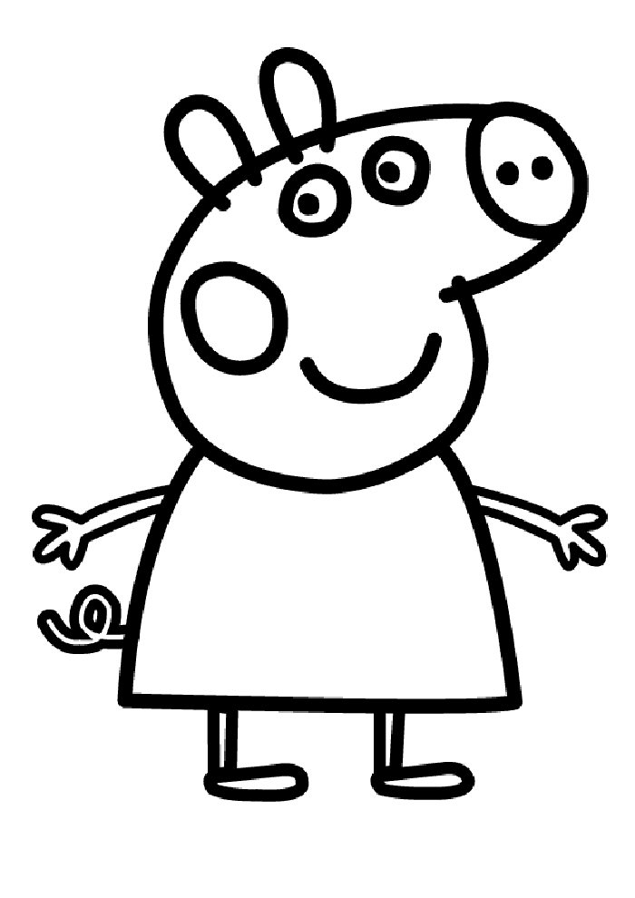 109 Peppa Pig Coloring Pages Printable 42