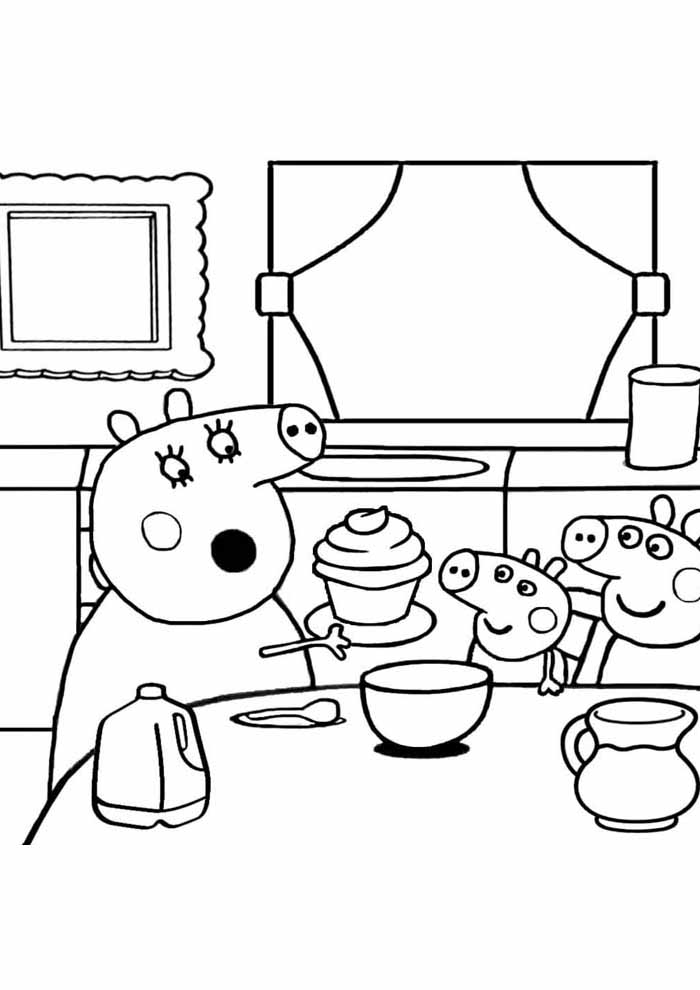 109 Peppa Pig Coloring Pages Printable 45