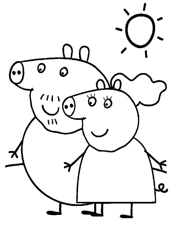 109 Peppa Pig Coloring Pages Printable 51