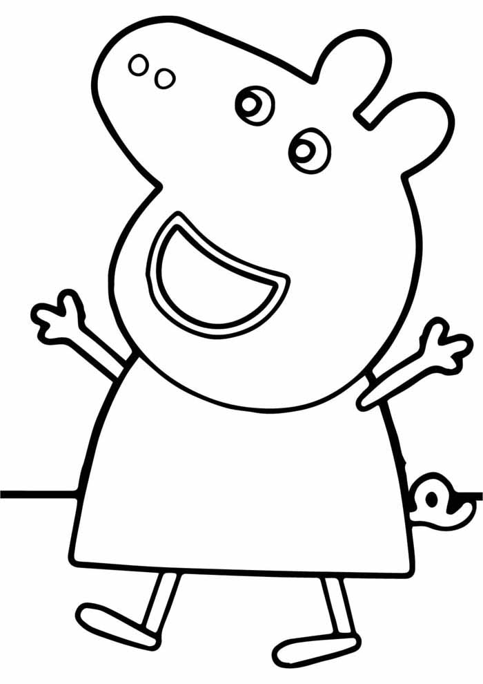 109 Peppa Pig Coloring Pages Printable 57