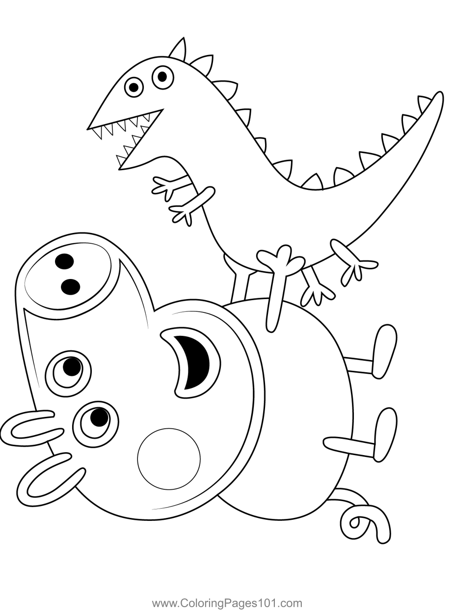 109 Peppa Pig Coloring Pages Printable 70