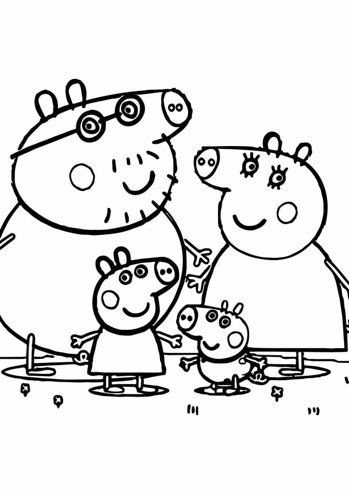 109 Peppa Pig Coloring Pages Printable 73