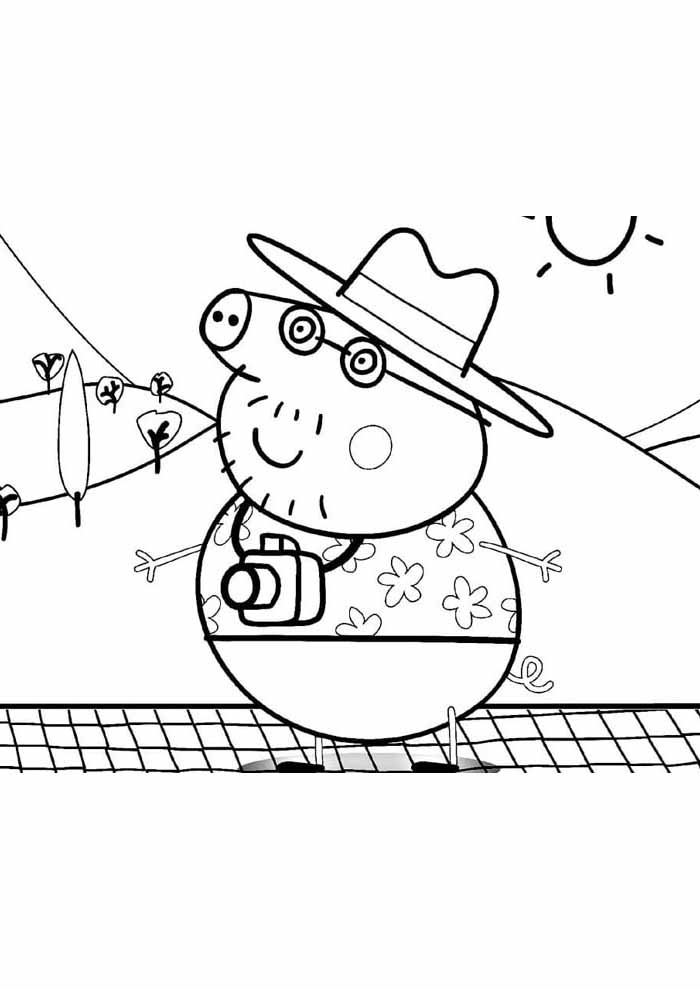 109 Peppa Pig Coloring Pages Printable 75