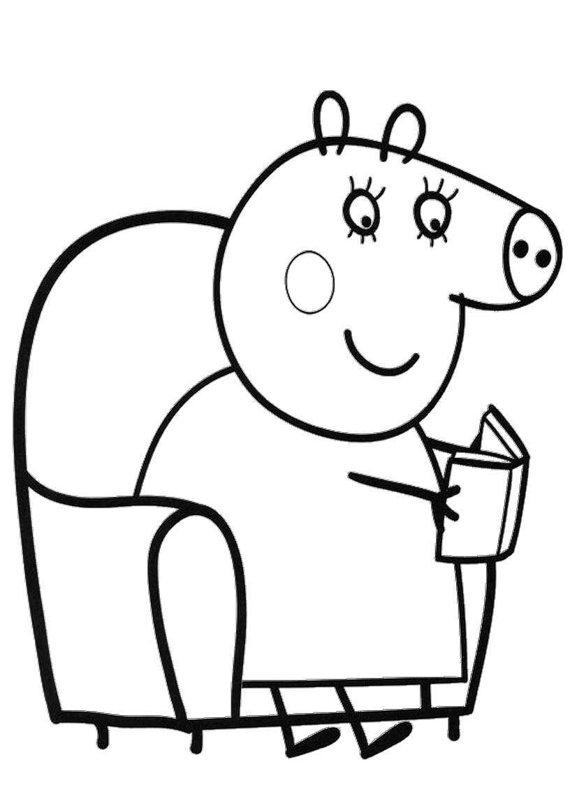 109 Peppa Pig Coloring Pages Printable 77