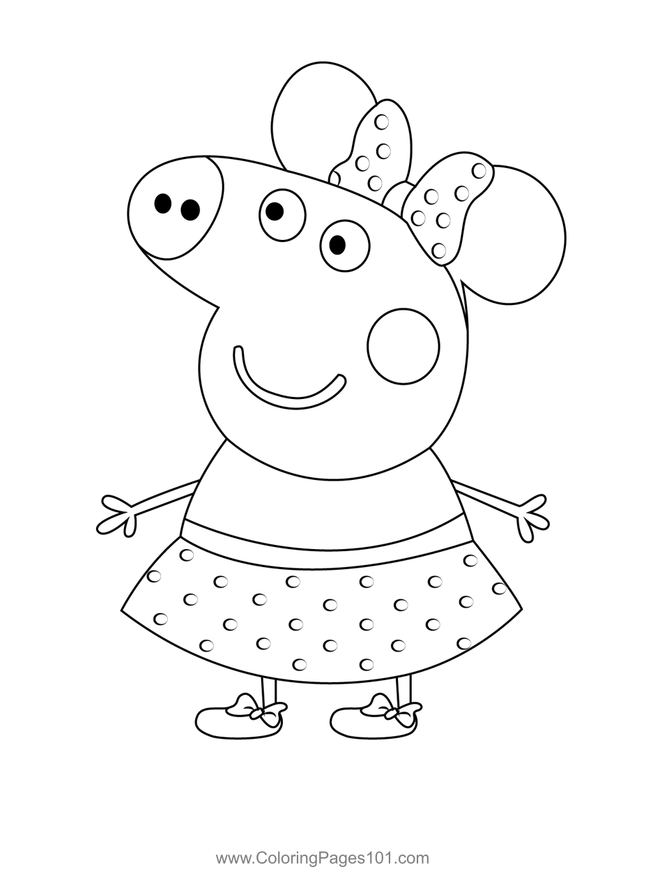 109 Peppa Pig Coloring Pages Printable 84