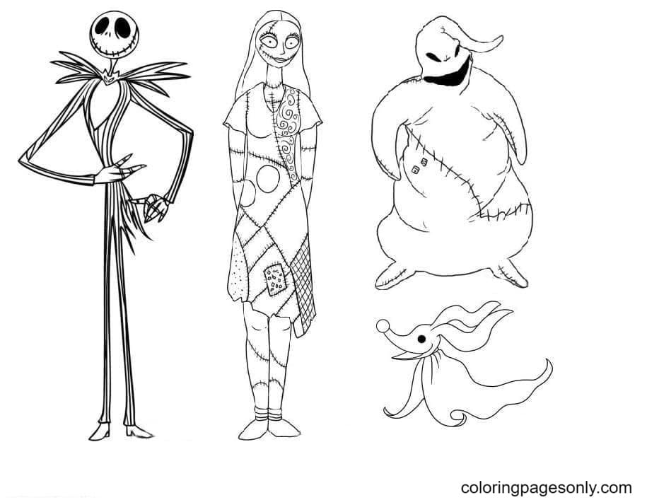 114 Nightmare Before Coloring Pages Printable 10