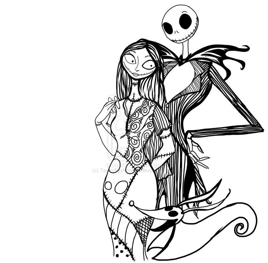 114 Nightmare Before Coloring Pages Printable 108