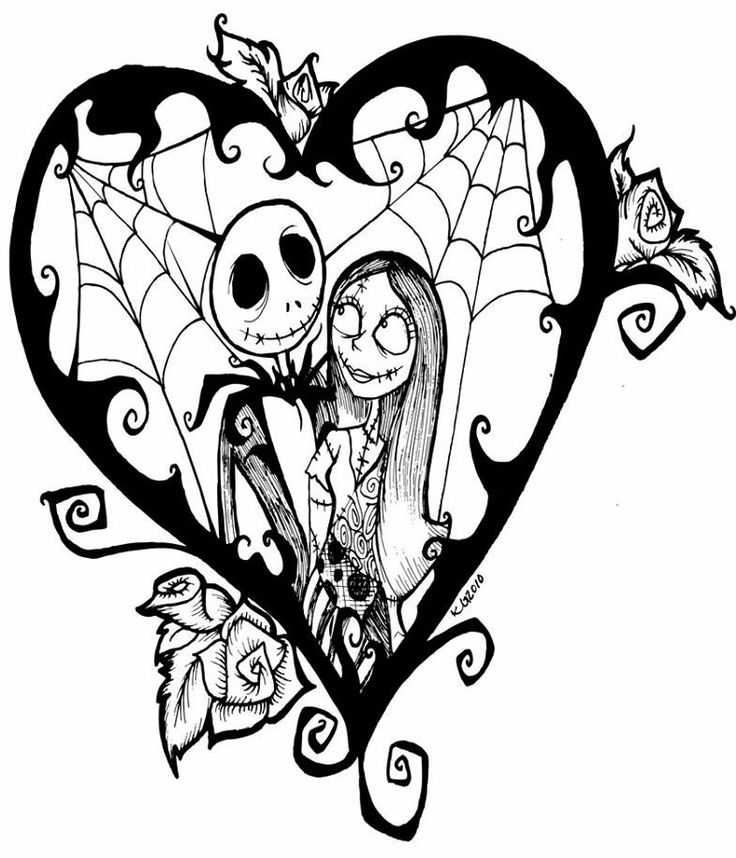 114 Nightmare Before Coloring Pages Printable 15