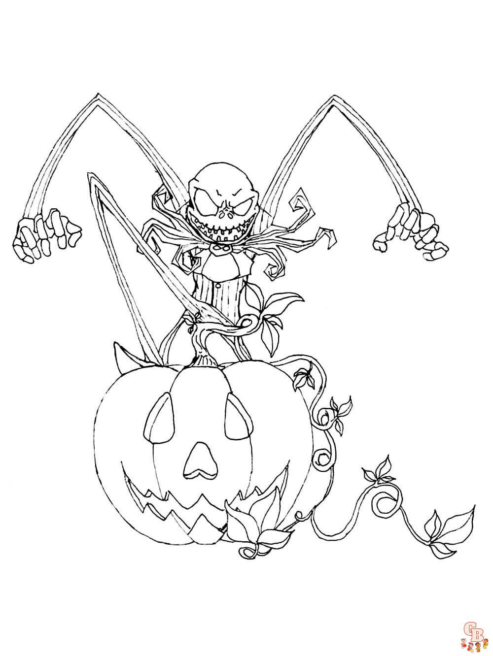 114 Nightmare Before Coloring Pages Printable 25