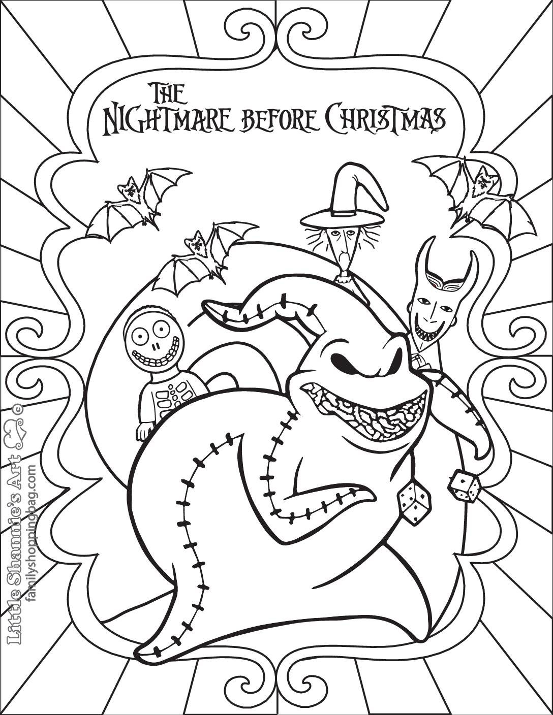 114 Nightmare Before Coloring Pages Printable 28