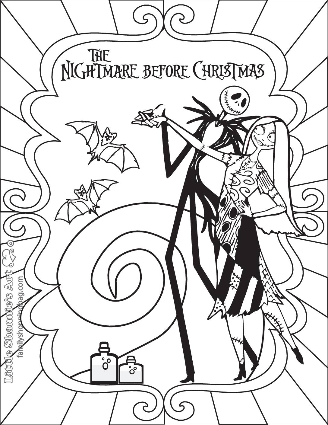 114 Nightmare Before Coloring Pages Printable 32