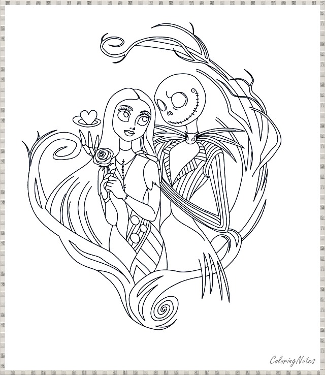 114 Nightmare Before Coloring Pages Printable 40