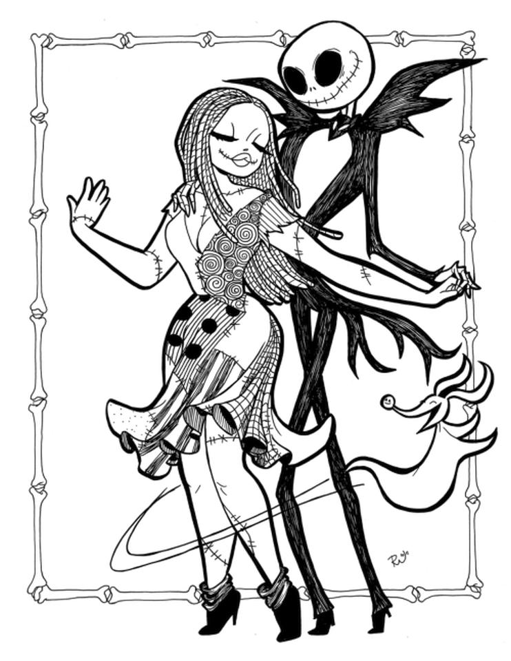 114 Nightmare Before Coloring Pages Printable 42