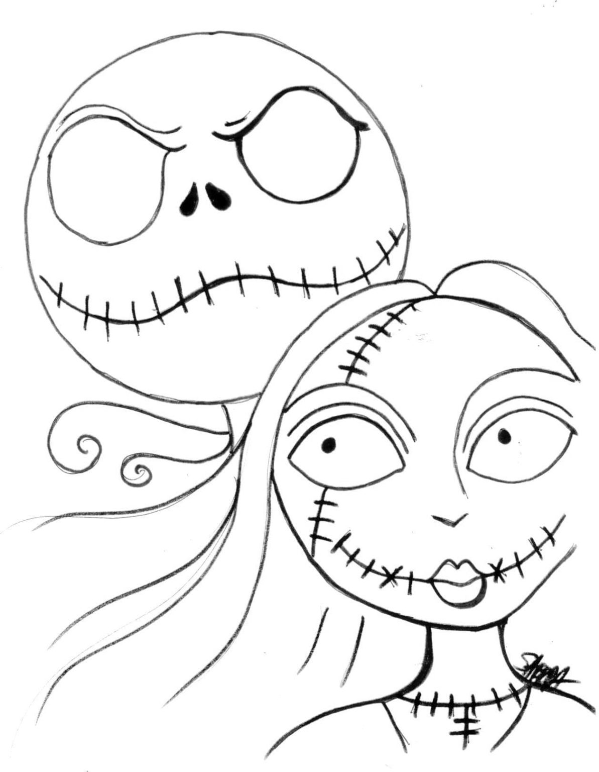 114 Nightmare Before Coloring Pages Printable 43