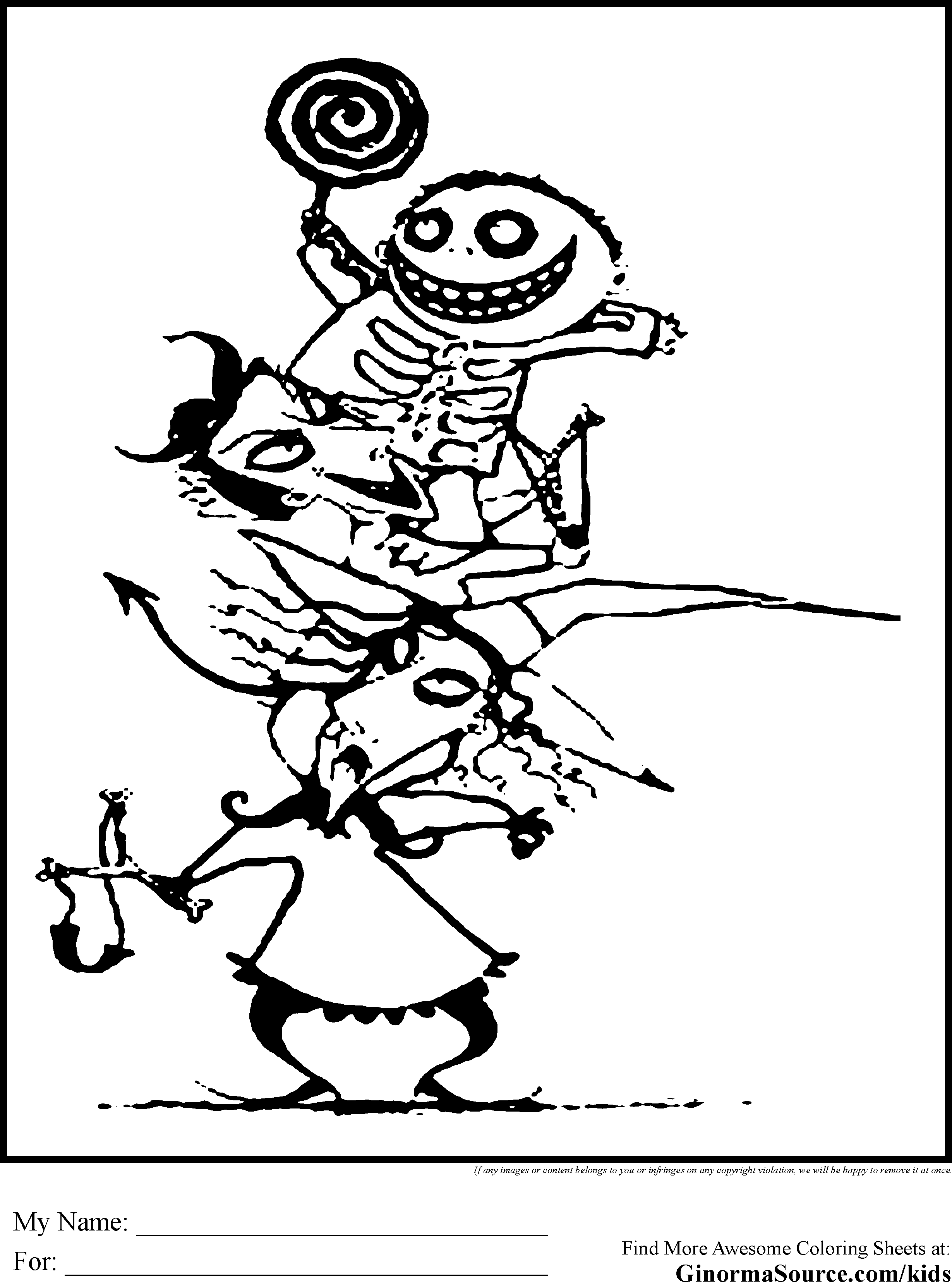 114 Nightmare Before Coloring Pages Printable 56