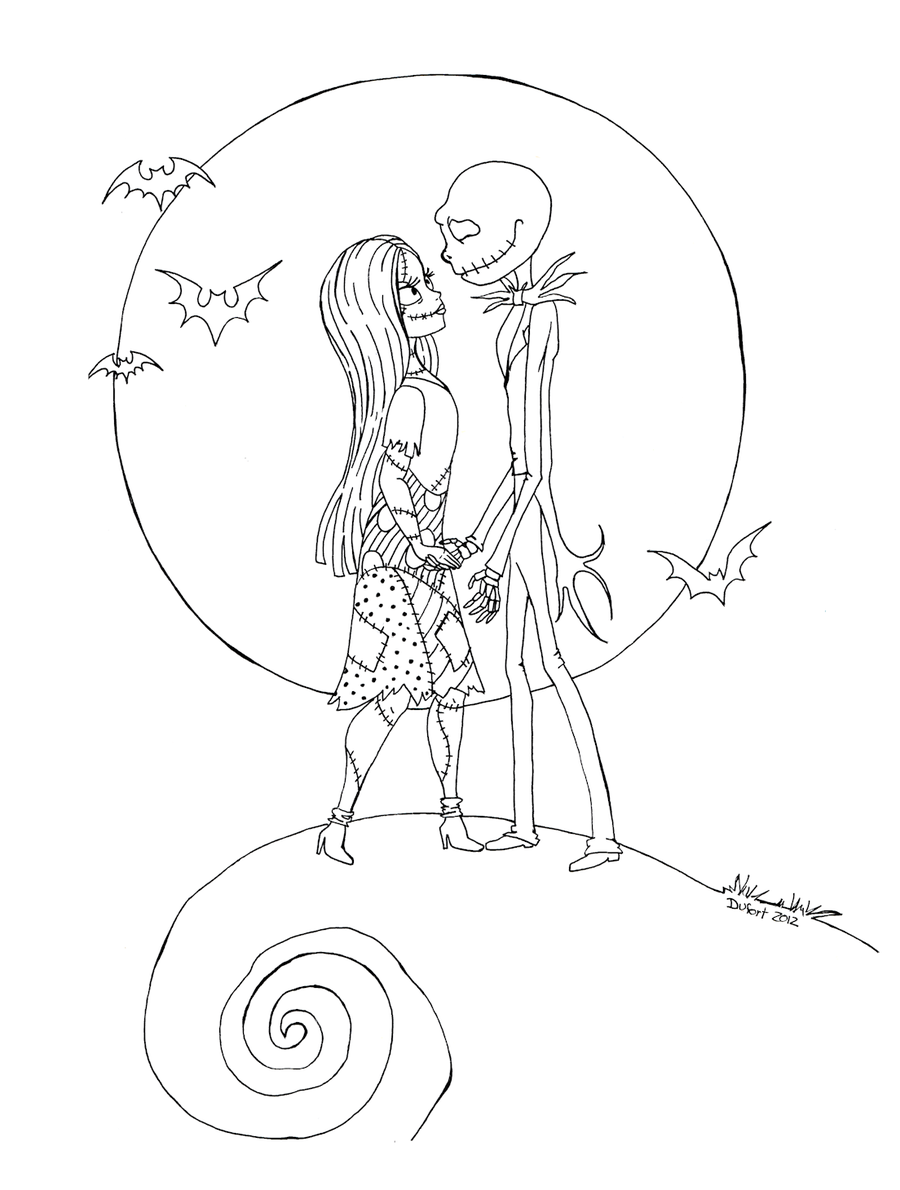 114 Nightmare Before Coloring Pages Printable 57