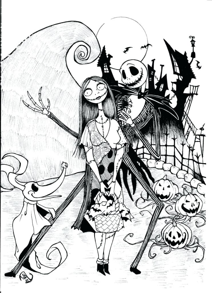 114 Nightmare Before Coloring Pages Printable 59