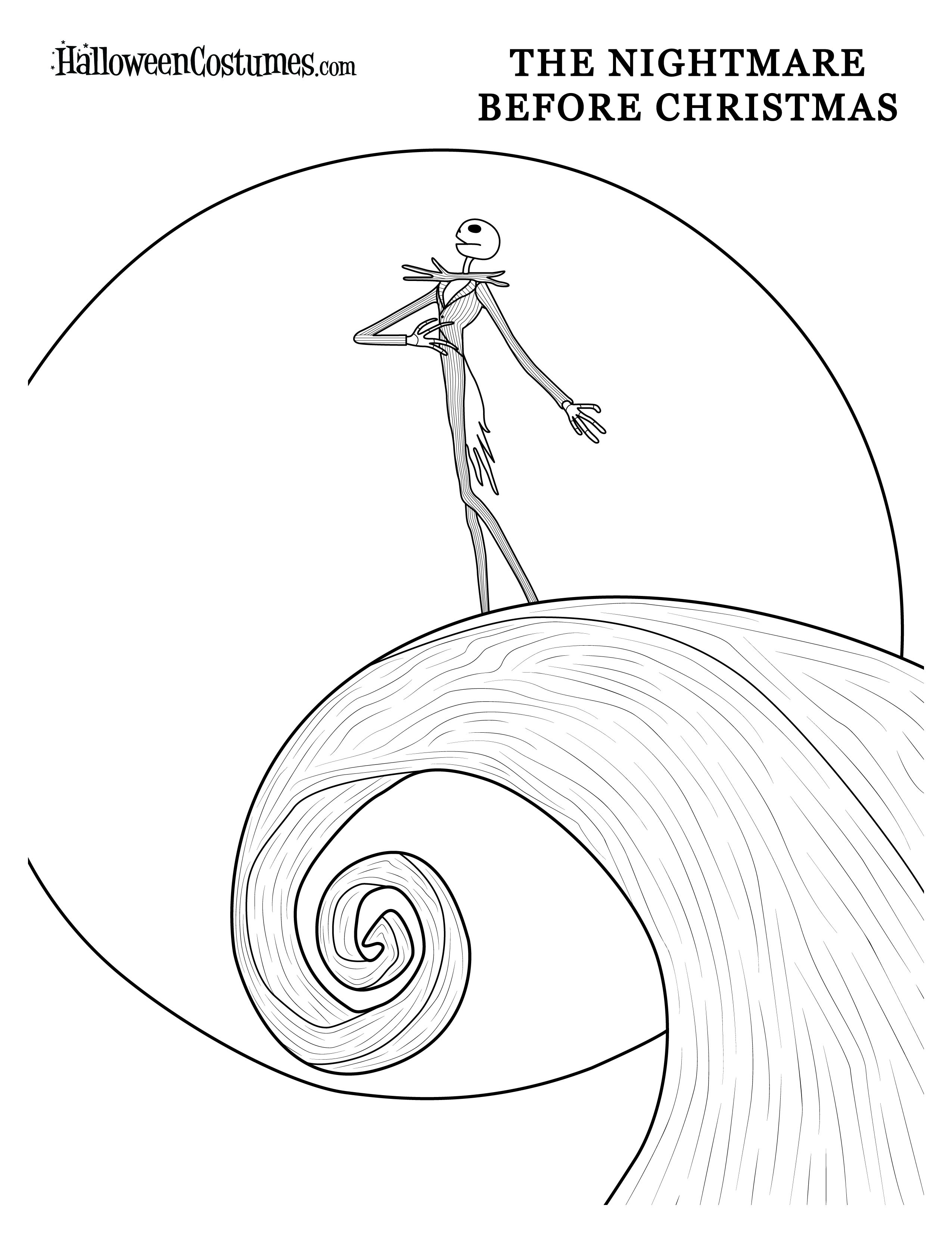 114 Nightmare Before Coloring Pages Printable 62