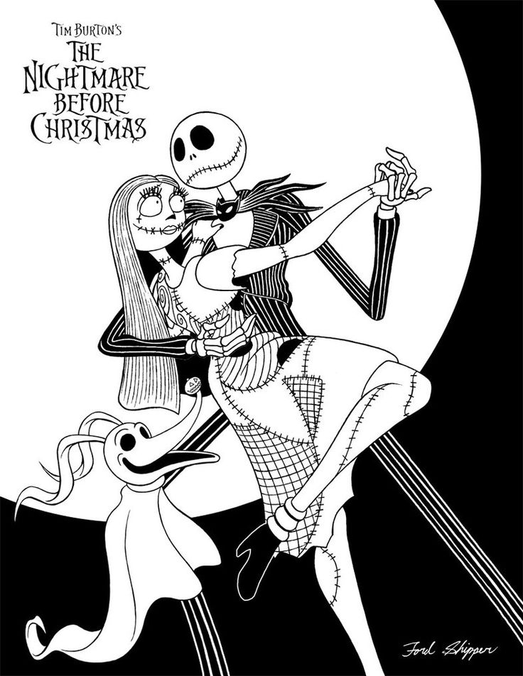 114 Nightmare Before Coloring Pages Printable 63