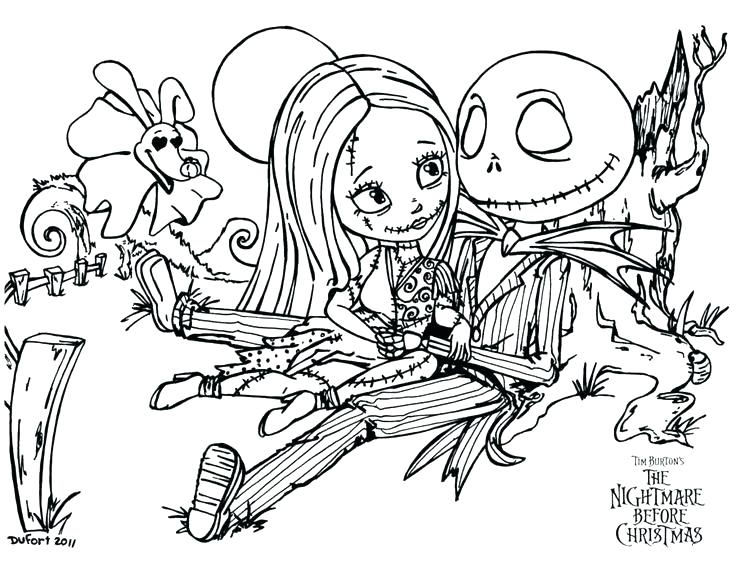 114 Nightmare Before Coloring Pages Printable 73