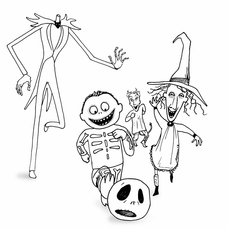 114 Nightmare Before Coloring Pages Printable 74