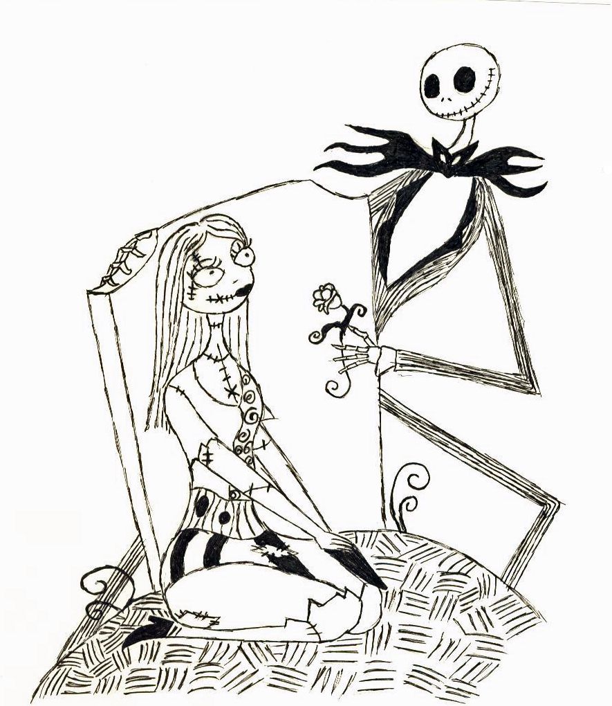 114 Nightmare Before Coloring Pages Printable 8