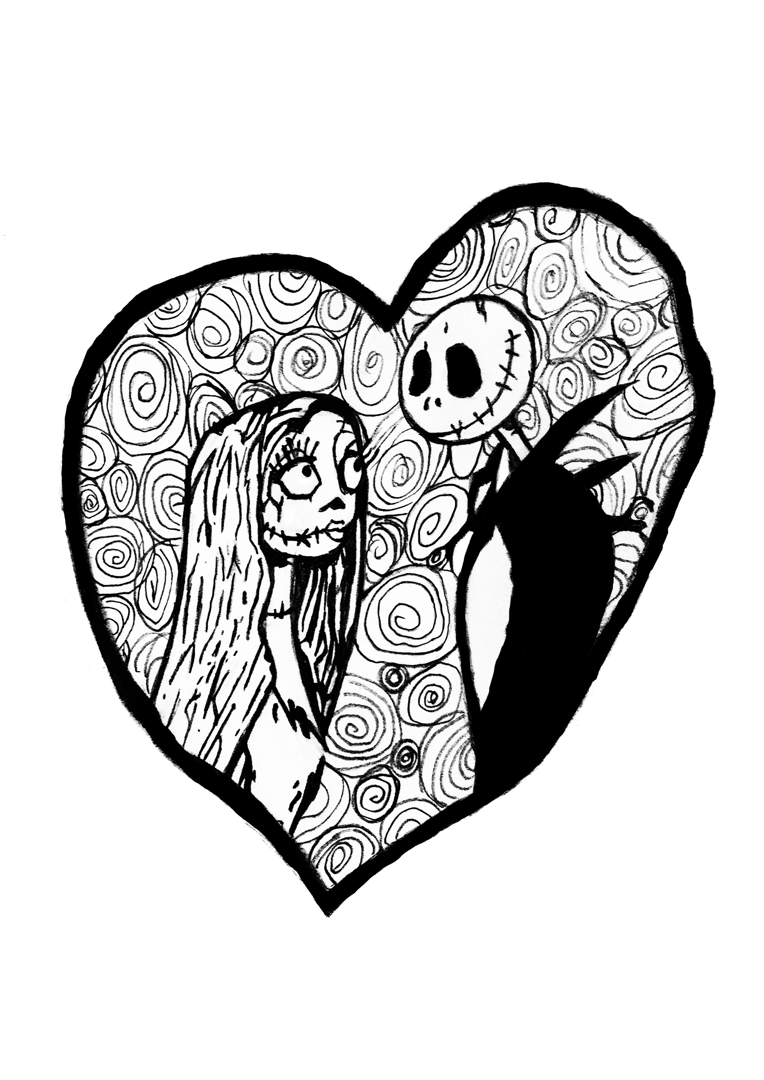 114 Nightmare Before Coloring Pages Printable 88