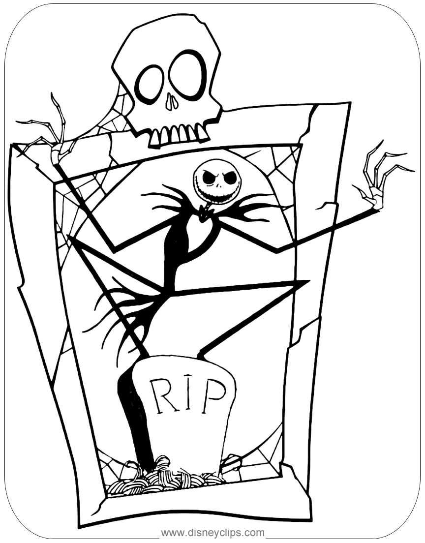 114 Nightmare Before Coloring Pages Printable 92