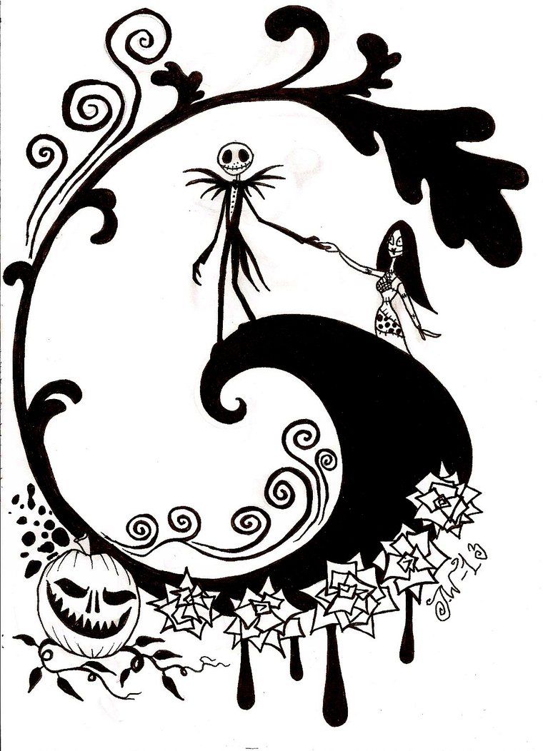 114 Nightmare Before Coloring Pages Printable 99