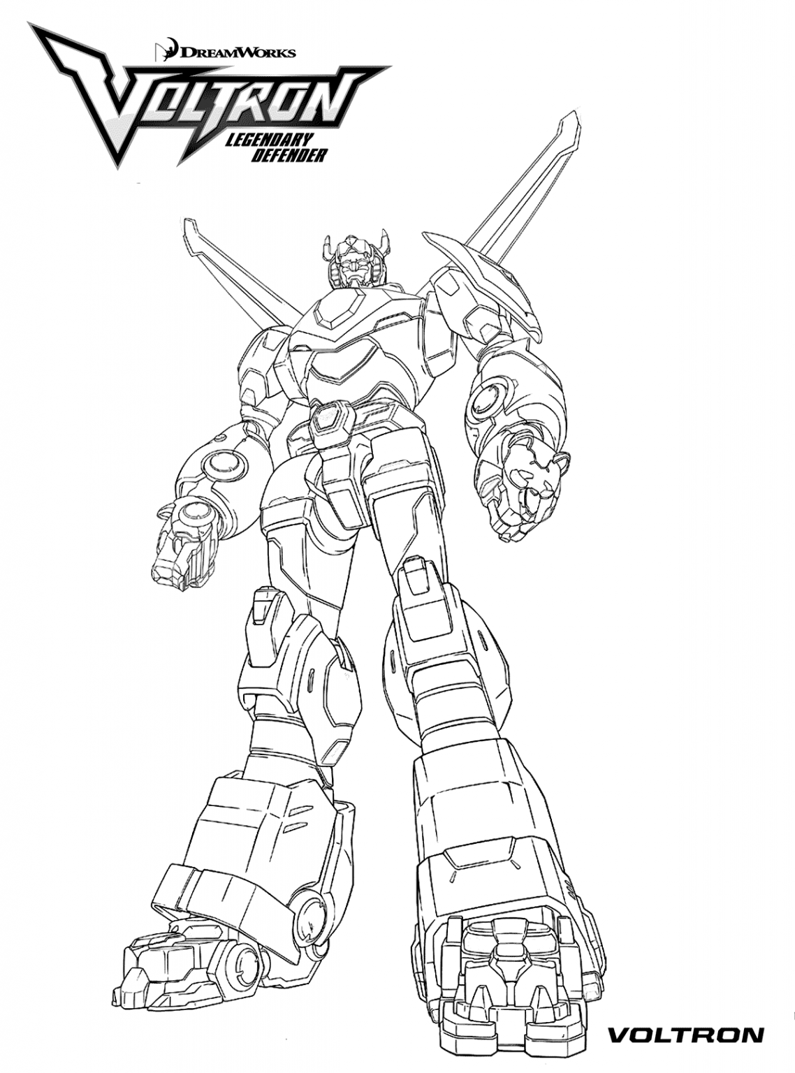 124 Voltron Coloring Pages Printable 1