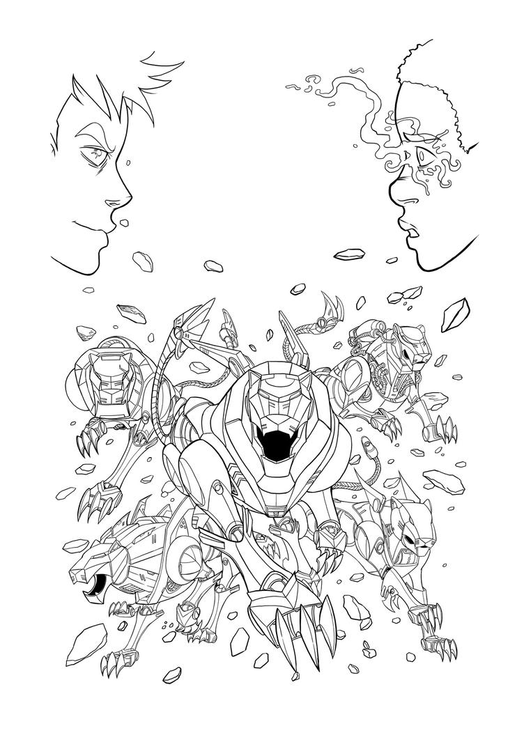 124 Voltron Coloring Pages Printable 14