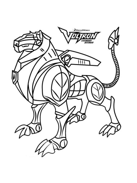 124 Voltron Coloring Pages Printable 68