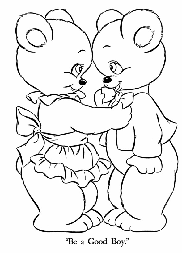 125 Teddy Bear Coloring Pages for Kids Printable 10