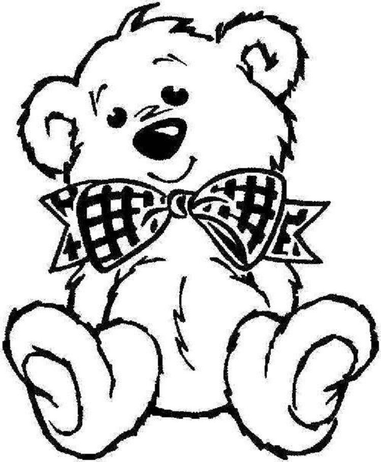 125 Teddy Bear Coloring Pages for Kids Printable 104