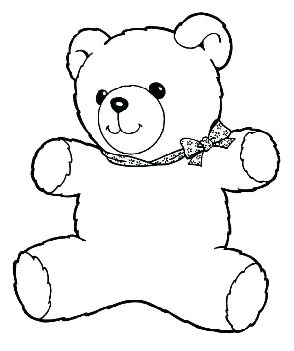 125 Teddy Bear Coloring Pages for Kids Printable 110