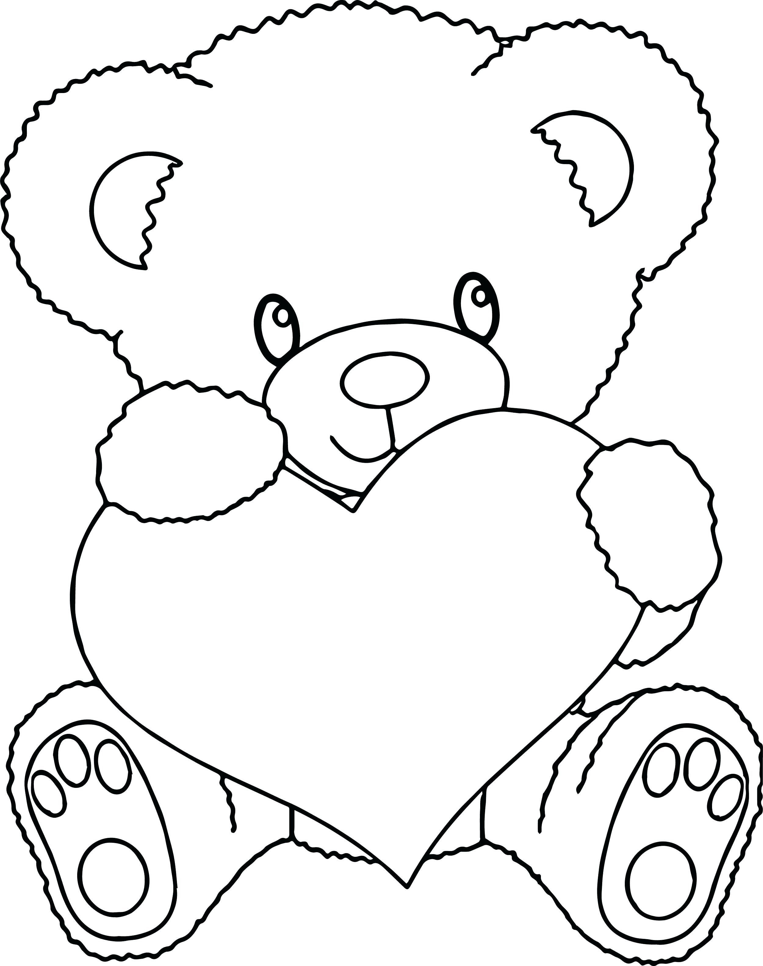 125 Teddy Bear Coloring Pages for Kids Printable 114