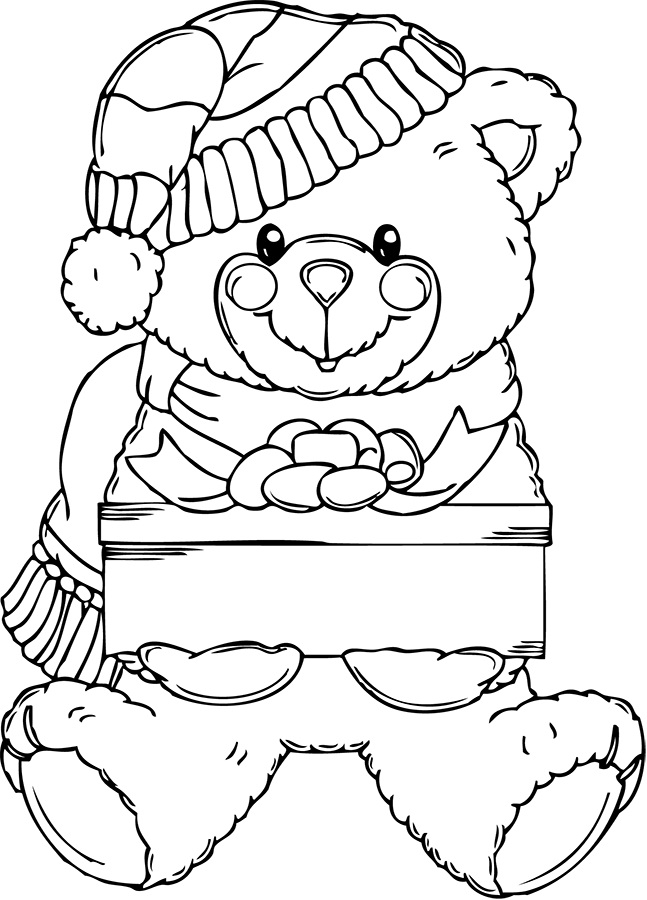 125 Teddy Bear Coloring Pages for Kids Printable 121