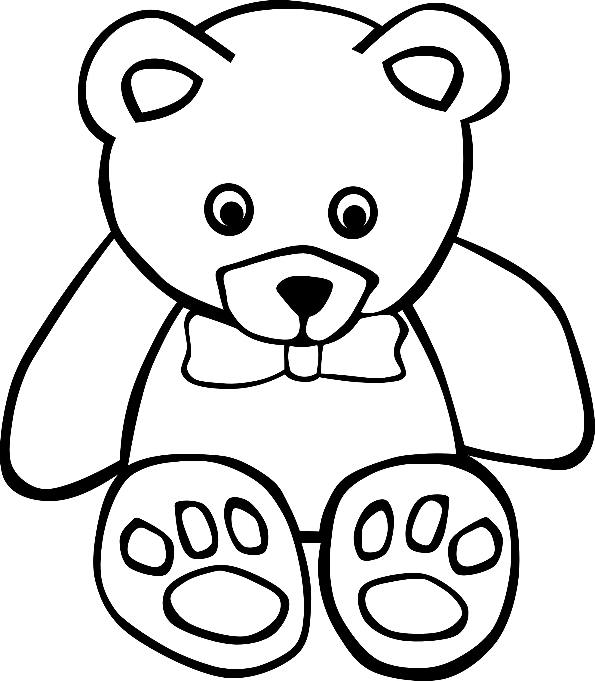 125 Teddy Bear Coloring Pages for Kids Printable 13