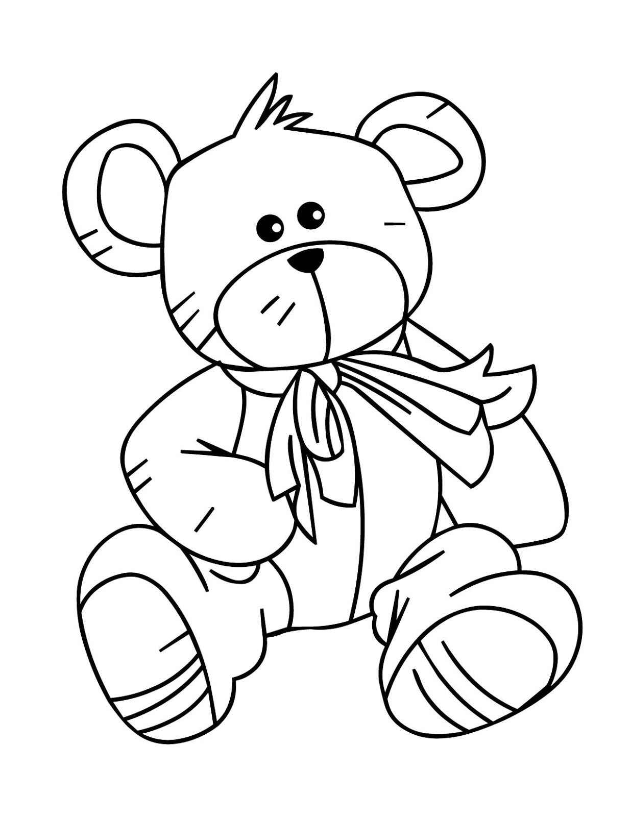 125 Teddy Bear Coloring Pages for Kids Printable 14