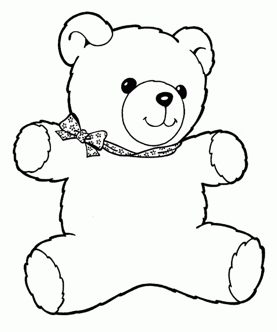 125 Teddy Bear Coloring Pages for Kids Printable 15