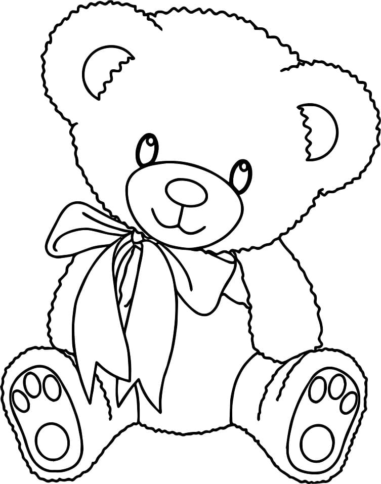 125 Teddy Bear Coloring Pages for Kids Printable 16