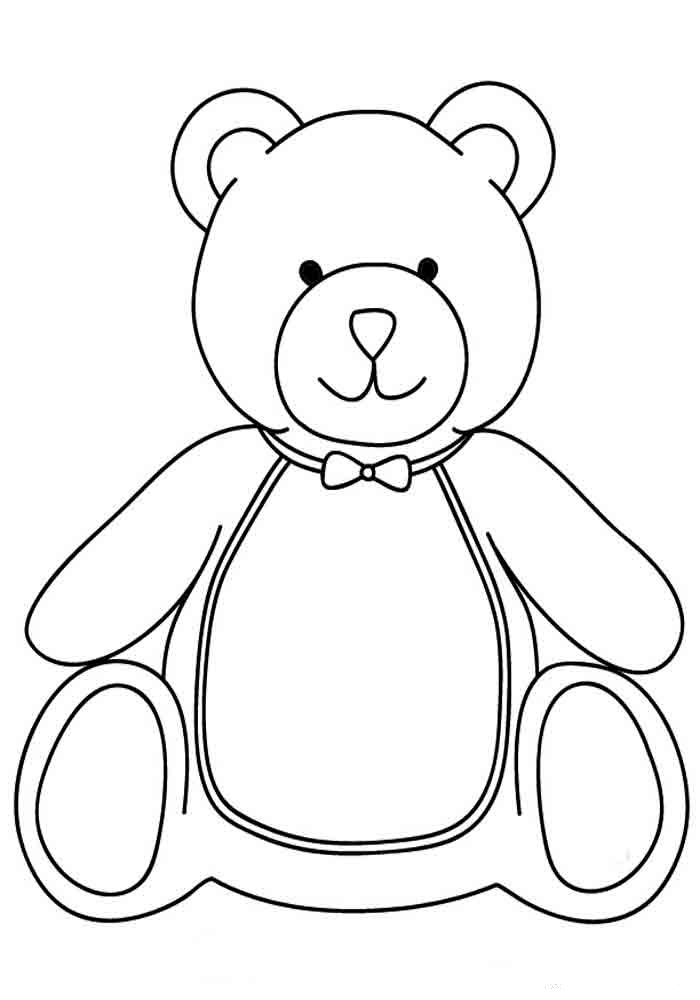 125 Teddy Bear Coloring Pages for Kids Printable 17