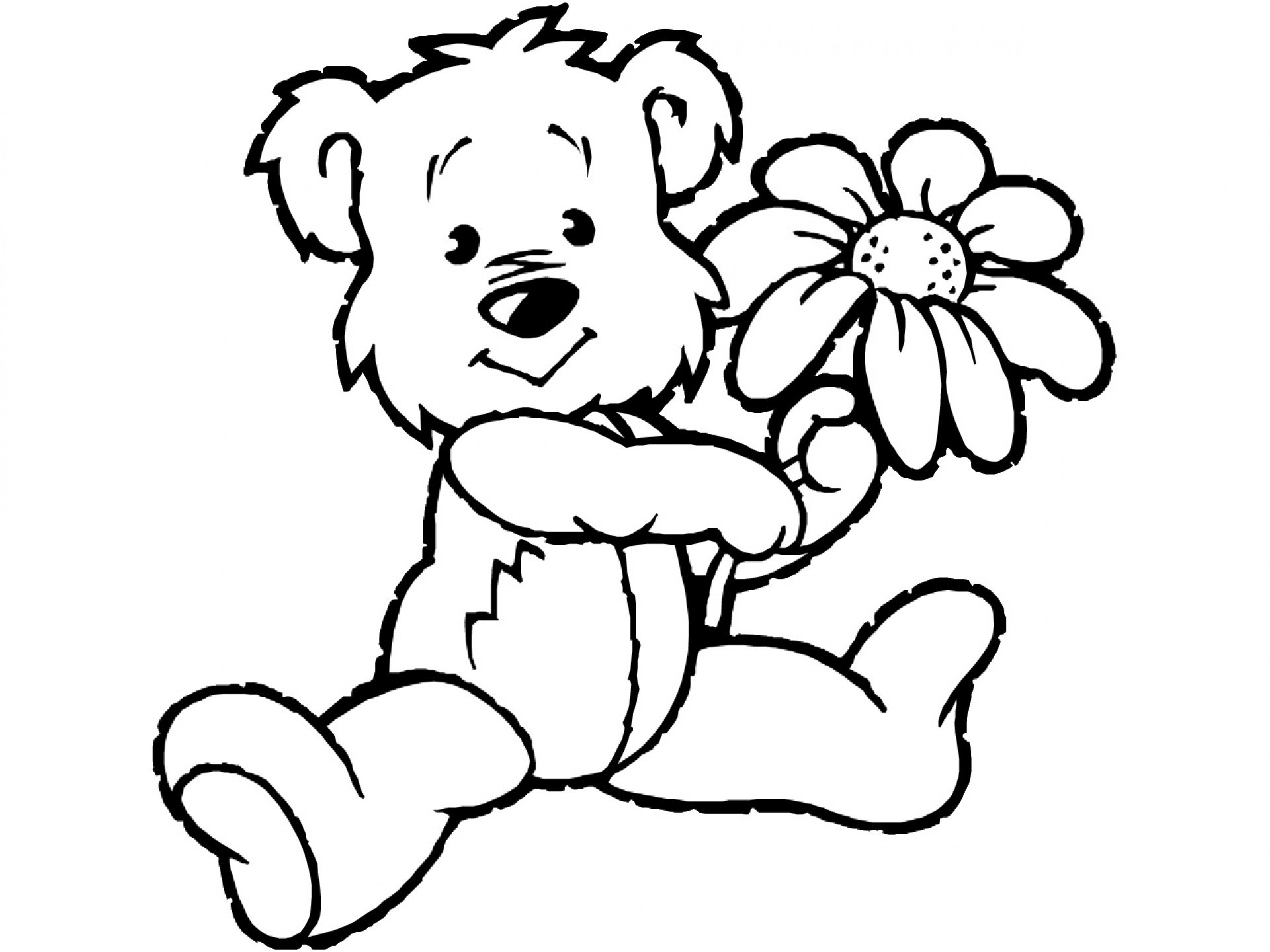 125 Teddy Bear Coloring Pages for Kids Printable 20