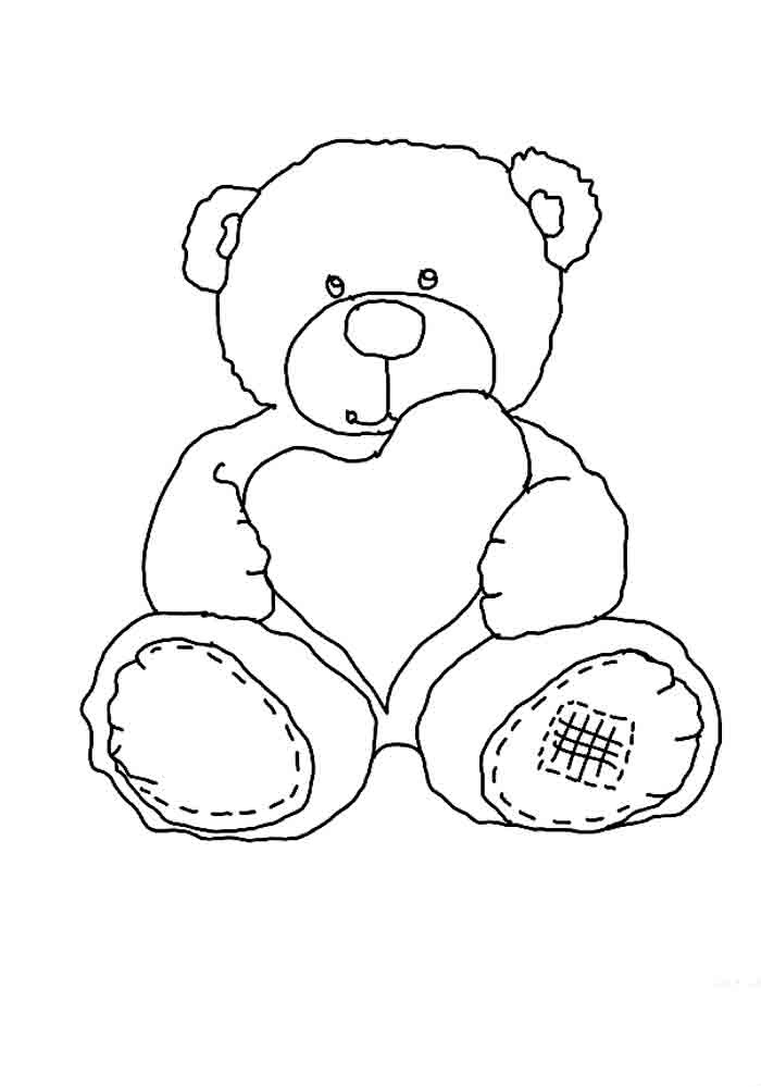 125 Teddy Bear Coloring Pages for Kids Printable 22